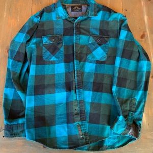MBX Flannel XL Dark Teal Shirt